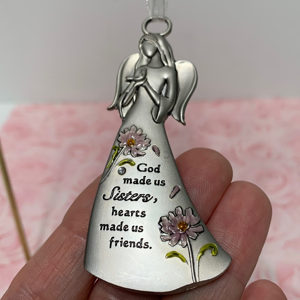 metal angel GANZ charm or ornament